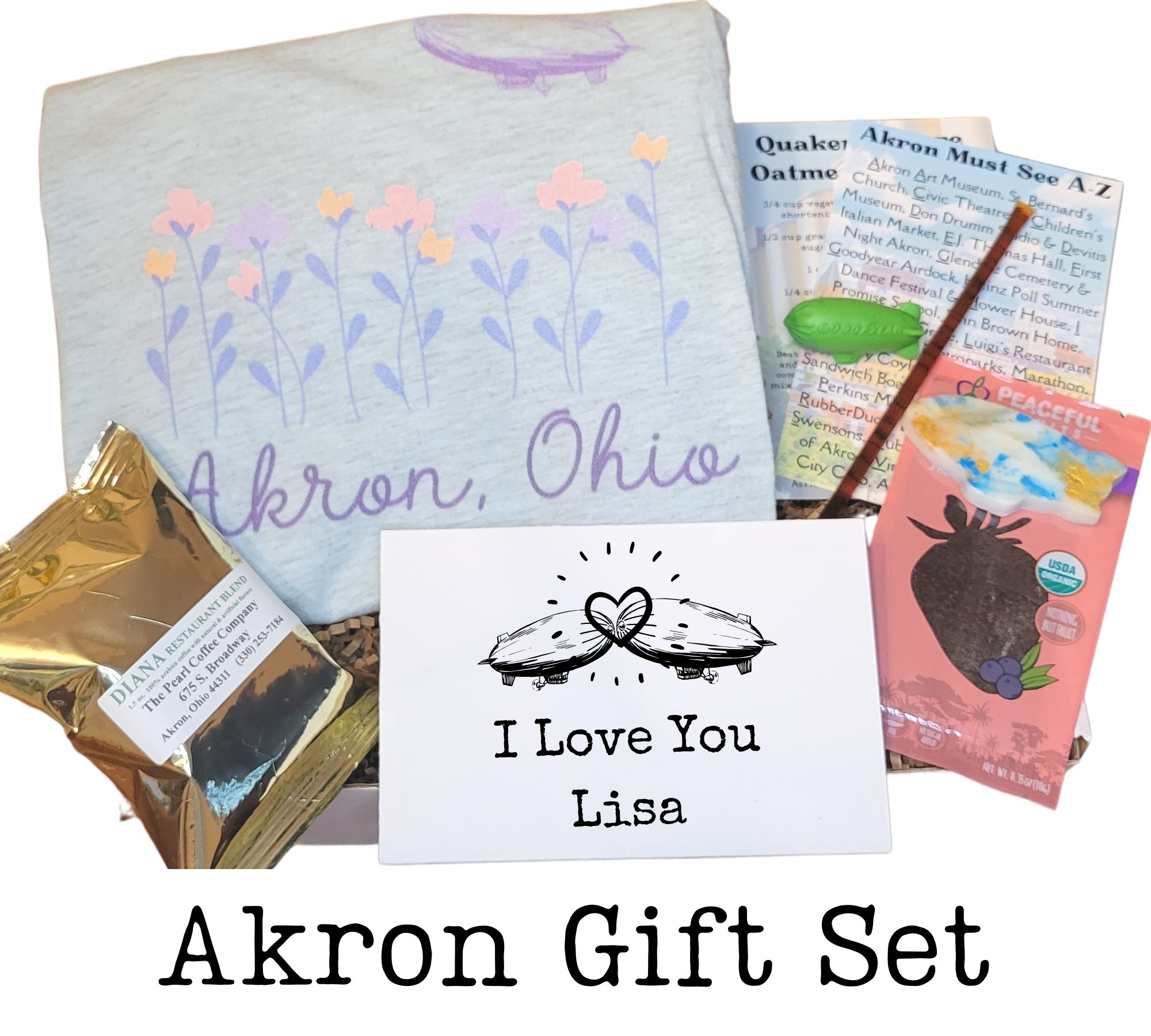 akron ohio gift box basket