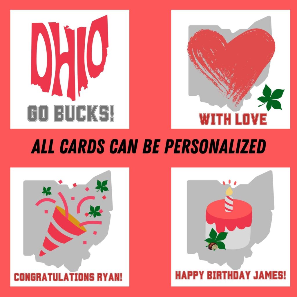 Ohio State Gift Box & basket Cards