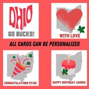 Ohio State Gift Box & basket Cards