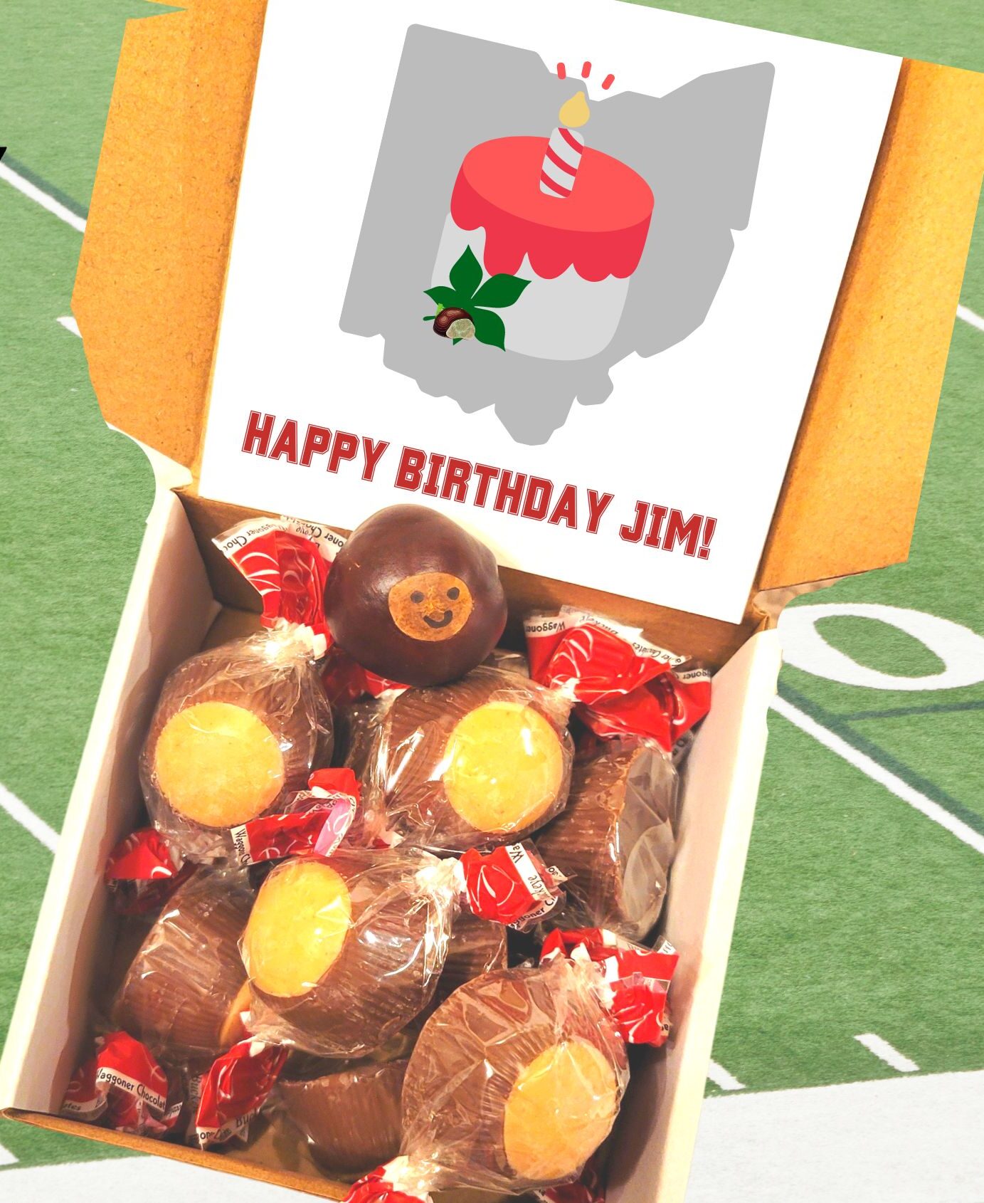 Ohio State Gift, 1 dozen Waggoners buckeyes