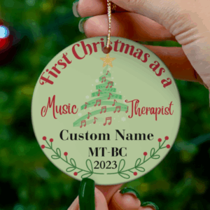 music therapist ornament, new MTBC Gift