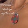 scottish clan tartan necklace pendant