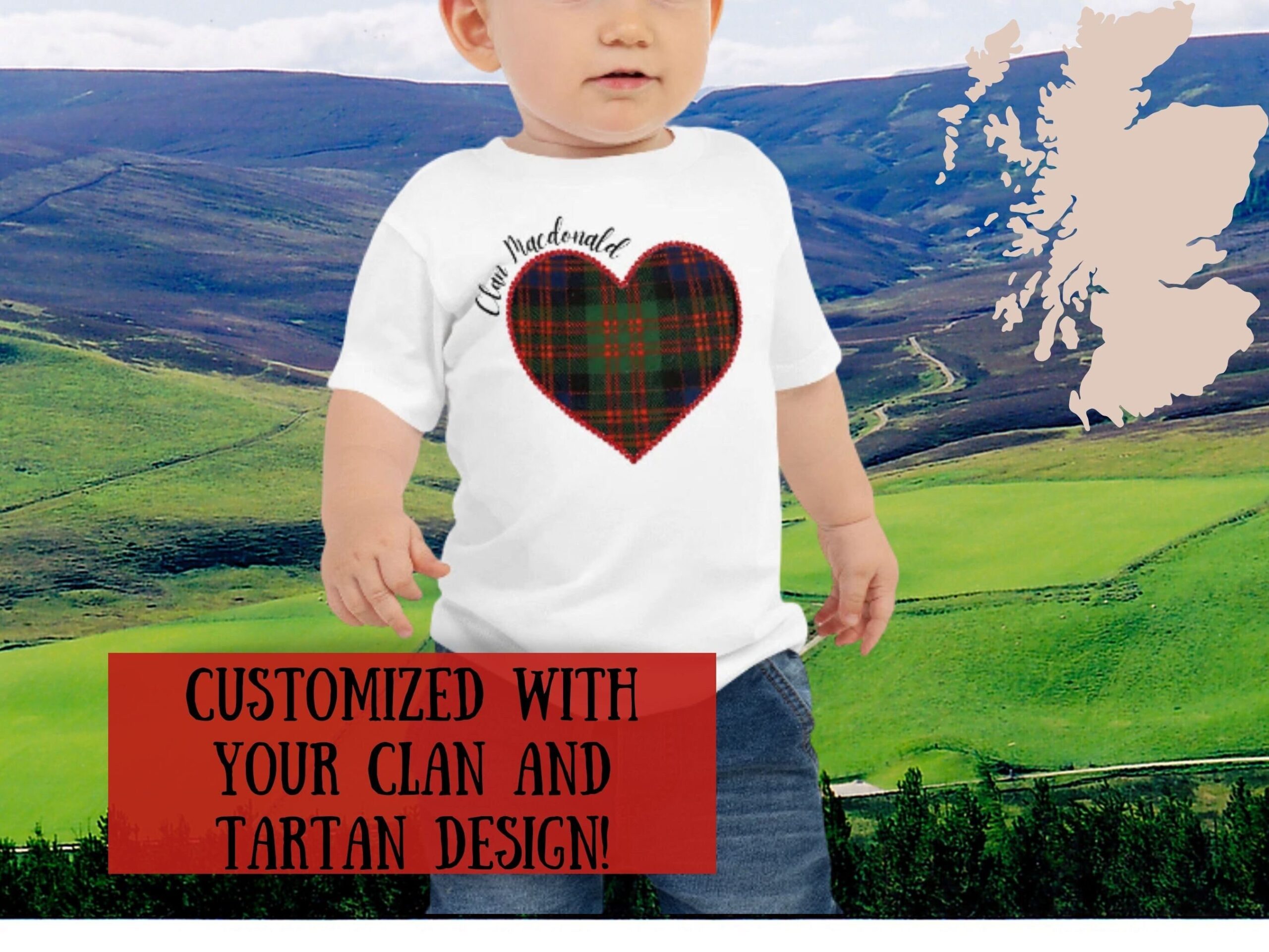 Toddler Tartan Shirt for Any Clan of Your Choice Scottish Gift ...