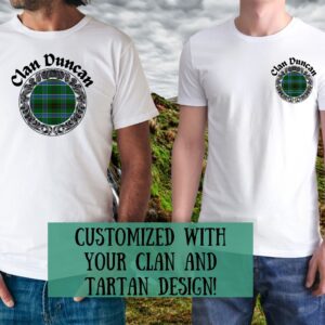 Scottish Clan Tartan Shirt, Personalized Scottish shirt for men, Tartan Day Shirt, Your clan and tartan, Personalized Scottish Gift
