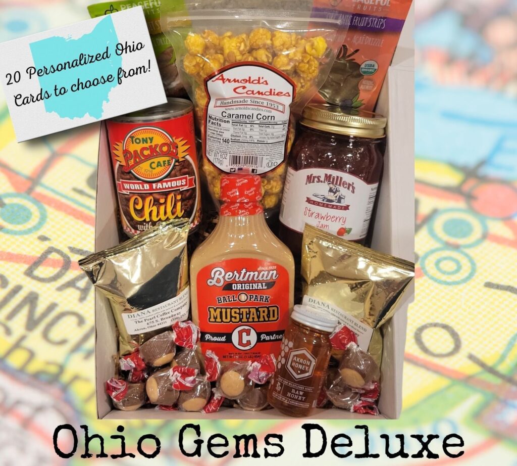 Ohio Gems Gift Box, Gift Basket, Ohio State Gift, Ohio Foods Blessings From Ohio