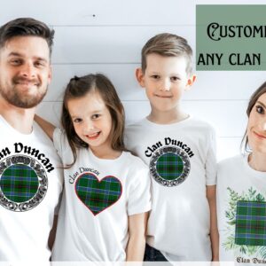 Scottish Clan name tartan shirts & gifts