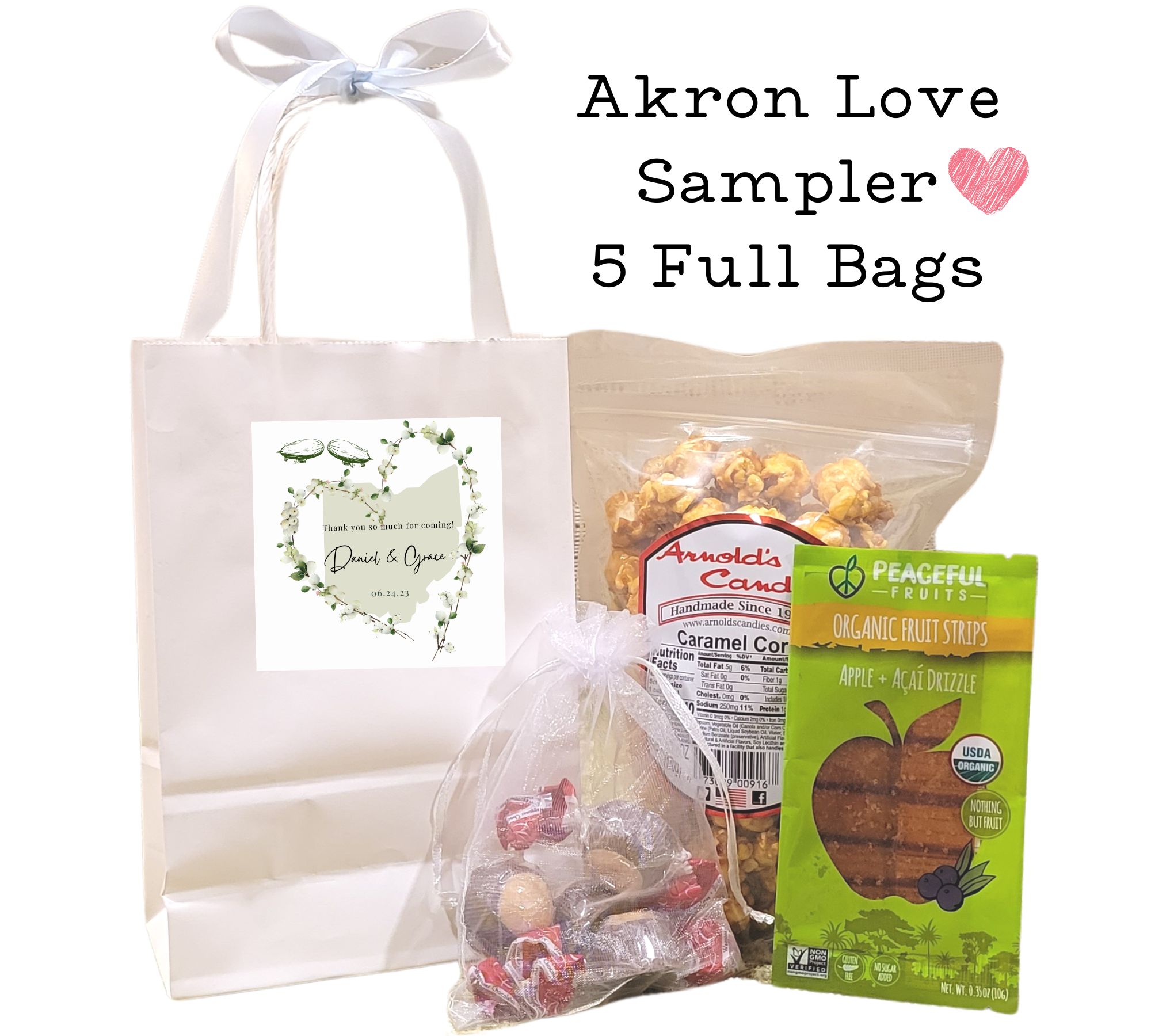 akron ohio wedding welcome bags